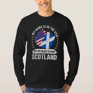Camiseta Bandeira da Escócia Patriota Americana Raízes Esco