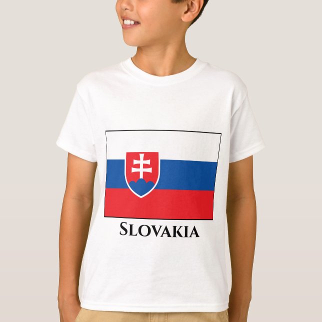 Camiseta Bandeira da Eslováquia (Frente)