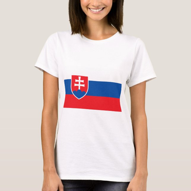 Camiseta Bandeira da Eslováquia (Frente)