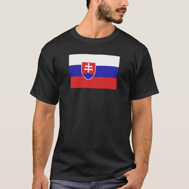 Camiseta Bandeira da Eslováquia (Frente)