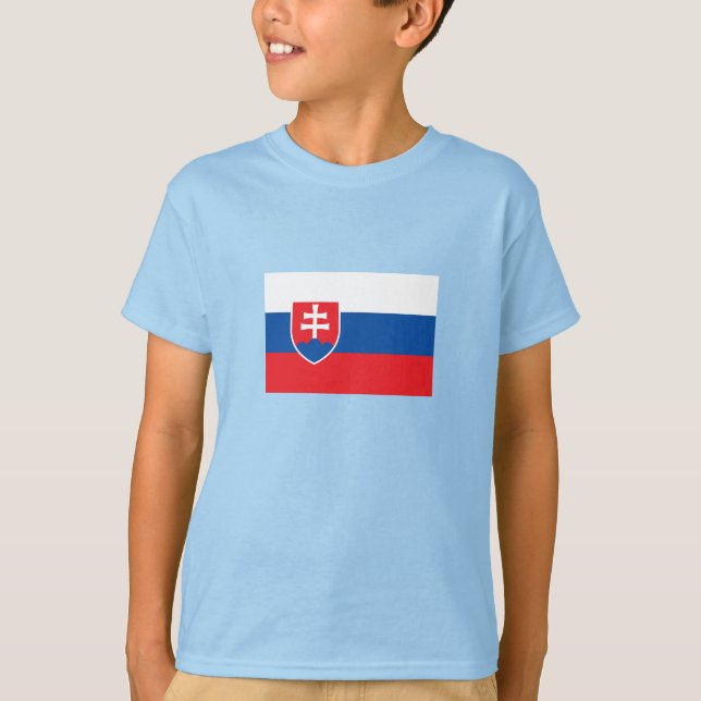 Camiseta Bandeira da Eslováquia (Frente)