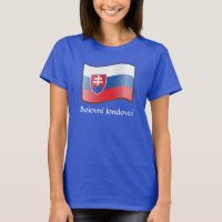 Bandeira da Eslováquia Bojovní Jondovci T-Shirt