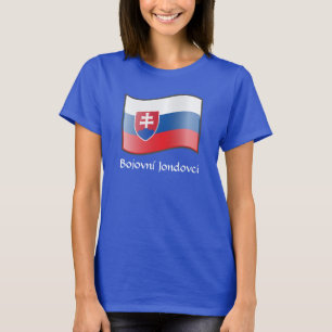 Camiseta Bandeira da Eslováquia Bojovní Jondovci T-Shirt