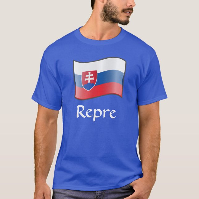 Camiseta Bandeira da Eslováquia Repre T-Shirt (Frente)