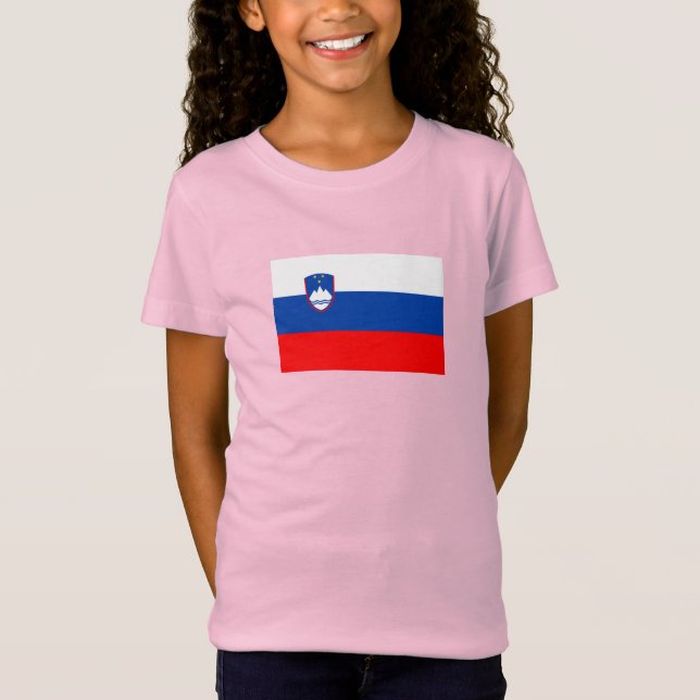 Camiseta Bandeira da Eslovênia (Frente)