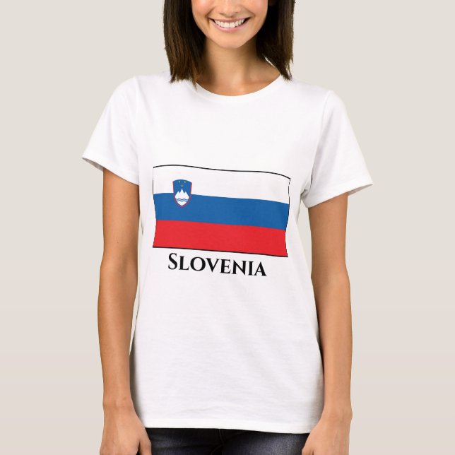 Camiseta Bandeira da Eslovênia (Frente)