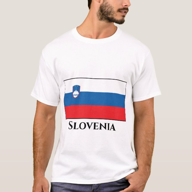 Camiseta Bandeira da Eslovênia (Frente)