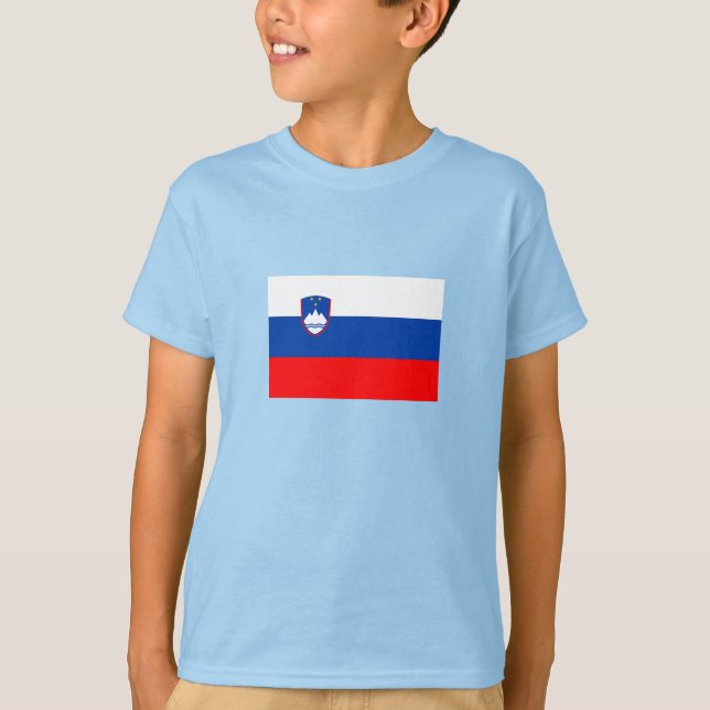 Camiseta Bandeira da Eslovênia (Frente)