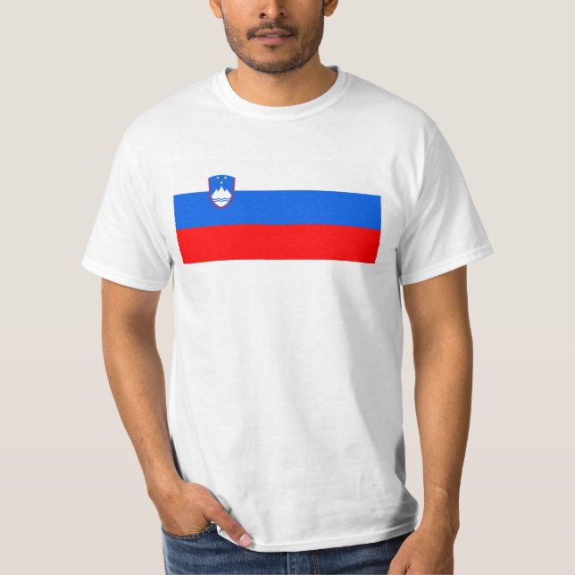 Camiseta Bandeira da Eslovênia (Frente)