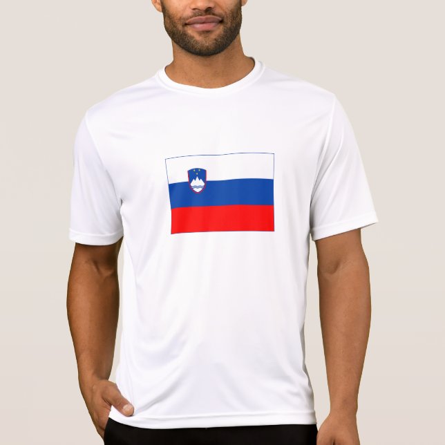 Camiseta Bandeira da Eslovênia (Frente)