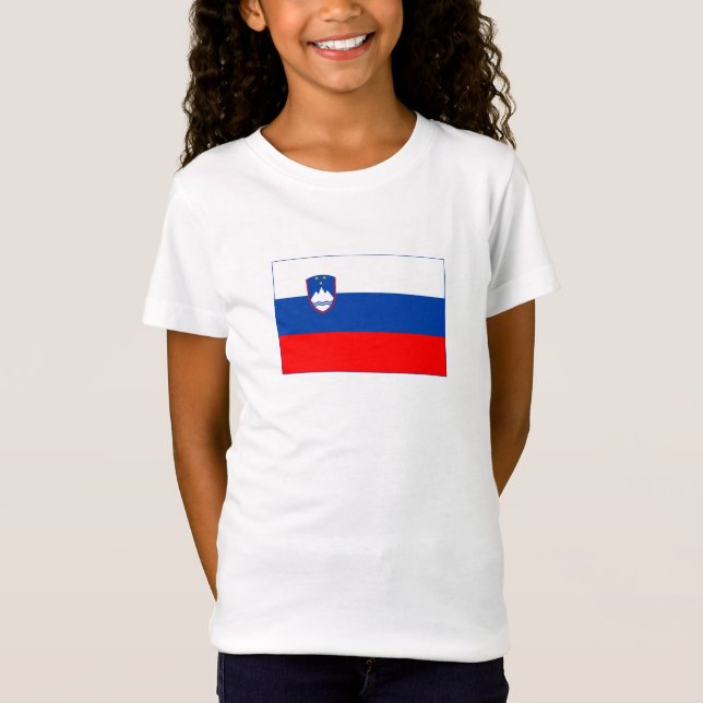 Camiseta Bandeira da Eslovênia (Frente)