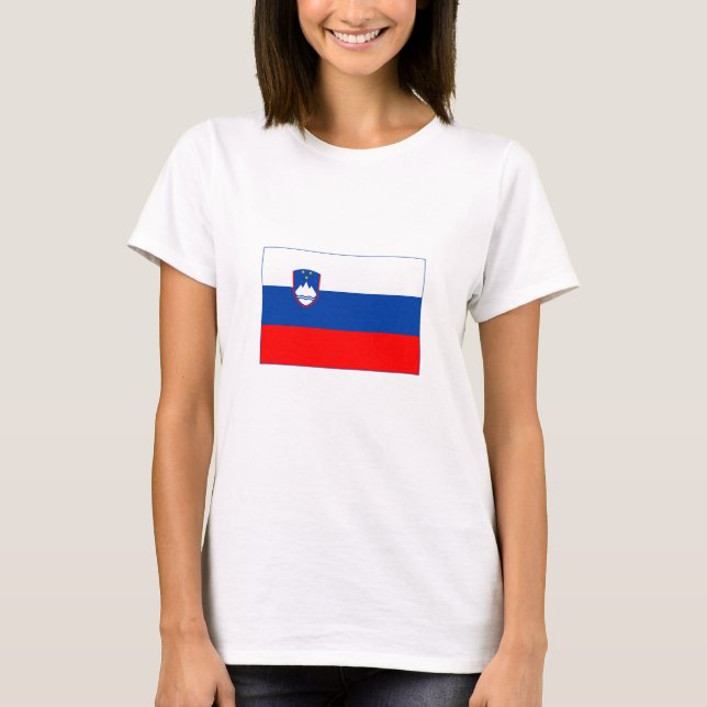 Camiseta Bandeira da Eslovênia (Frente)