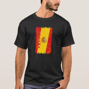 Camiseta Bandeira da Espanha Bandeira Nacional Viagem