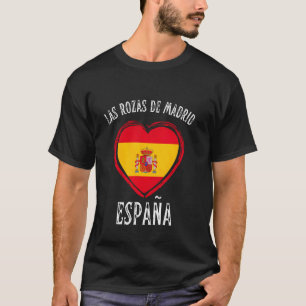 Camiseta Bandeira da Espanha Coração Las Rozas De Madrid Ci