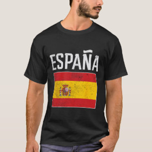 Camiseta Bandeira da Espanha Espanha Futebol Espanhol Homen
