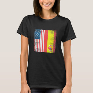 Camiseta Bandeira da Espanha Homens Mulheres Crianças Raíze