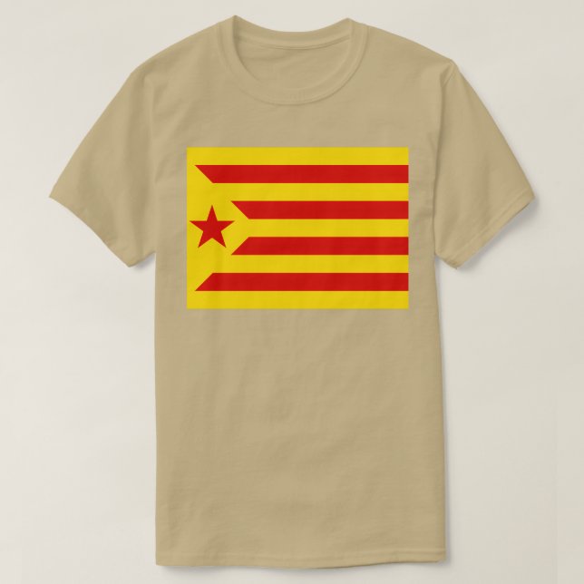 Camiseta Bandeira da Espanha Red Estelada (Frente do Design)