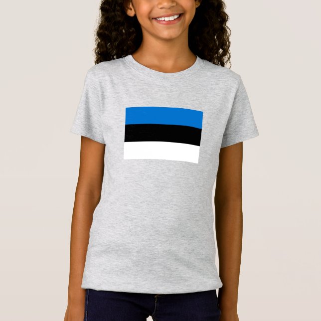 Camiseta Bandeira da Estônia (Frente)