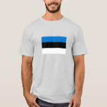 Camiseta Bandeira da Estônia<br><div class="desc">Bandeira patriótica da Estônia.</div>