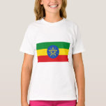 Camiseta Bandeira da Etiópia<br><div class="desc">Esta design apresenta a bandeira nacional da Etiópia (oficialmente conhecida como República Federal Democrática da Etiópia), que é um país sem litoral da África Oriental no Corno de África. A Etiópia é um dos países mais populosos de África e de todo o mundo. A Etiópia faz fronteira com a Eritreia...</div>
