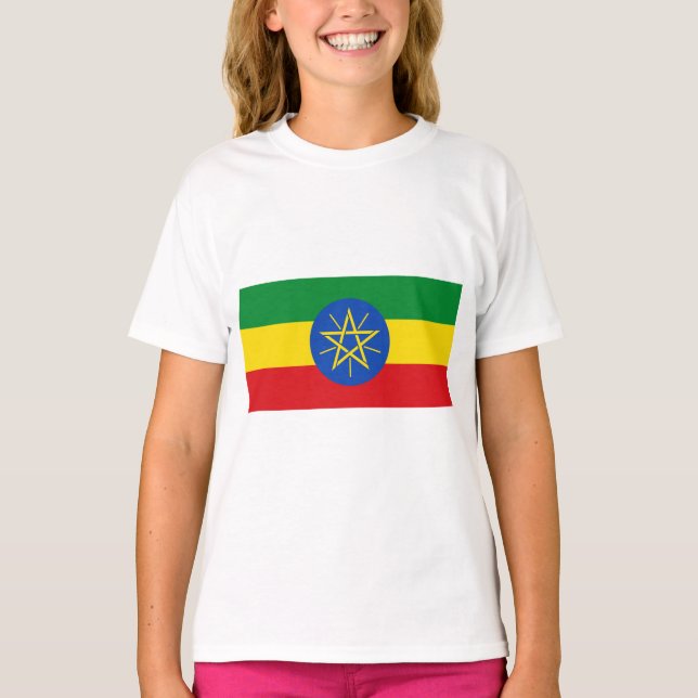 Camiseta Bandeira da Etiópia (Frente)