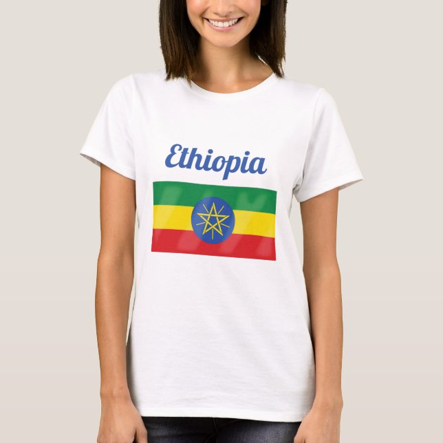 Camiseta Bandeira da Etiópia (Frente)