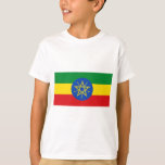 Camiseta Bandeira da Etiópia<br><div class="desc">Esta design apresenta a bandeira nacional da Etiópia (oficialmente conhecida como República Federal Democrática da Etiópia), que é um país sem litoral da África Oriental no Corno de África. A Etiópia é um dos países mais populosos de África e de todo o mundo. A Etiópia faz fronteira com a Eritreia...</div>