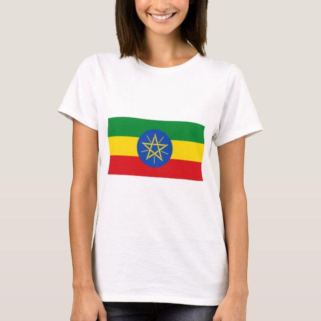 Camiseta Bandeira da Etiópia (Frente)