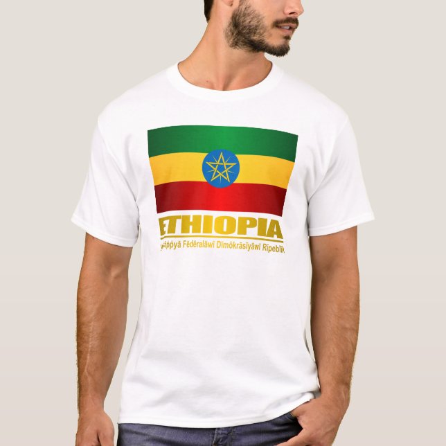 Camiseta Bandeira da Etiópia (Frente)