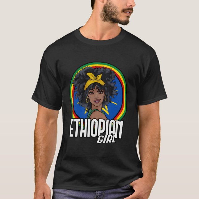 Camiseta Bandeira da Etiópia (Frente)