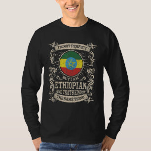 Camiseta Bandeira da Etiópia Etíopes Orgulhosos Homens & Mu