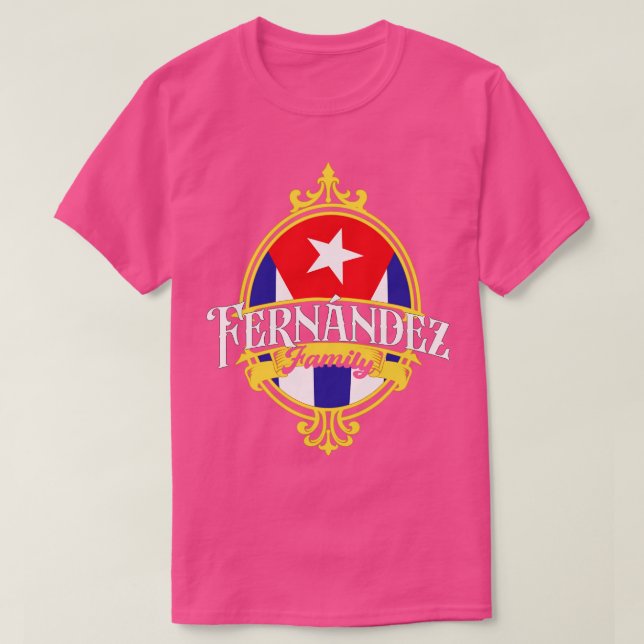 Camiseta Bandeira da Família Fernandez Cuba (Frente do Design)