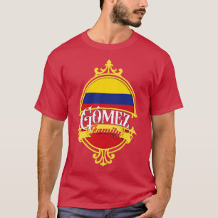 Camiseta Bandeira da Família Gomez na Colômbia