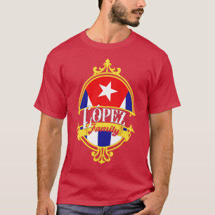 Camiseta Bandeira da Família Lopez Cuba