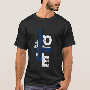 Camiseta Bandeira da Finlândia Amor Alce Finlândia