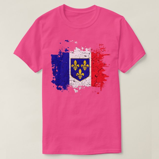 Camiseta Bandeira da França (Frente do Design)