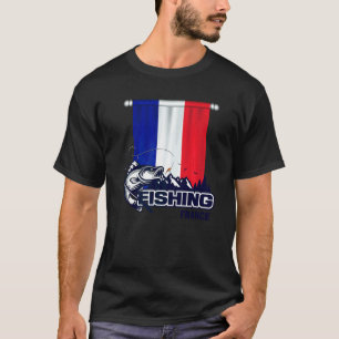 Camiseta Bandeira Da França Pesca Na França