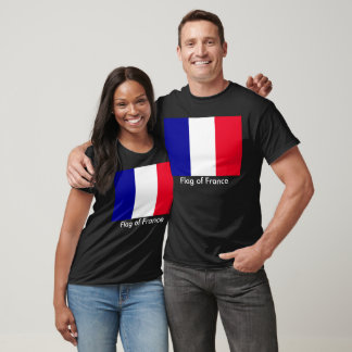 Camiseta Bandeira da França Unisex Basic Dark T-Shirt