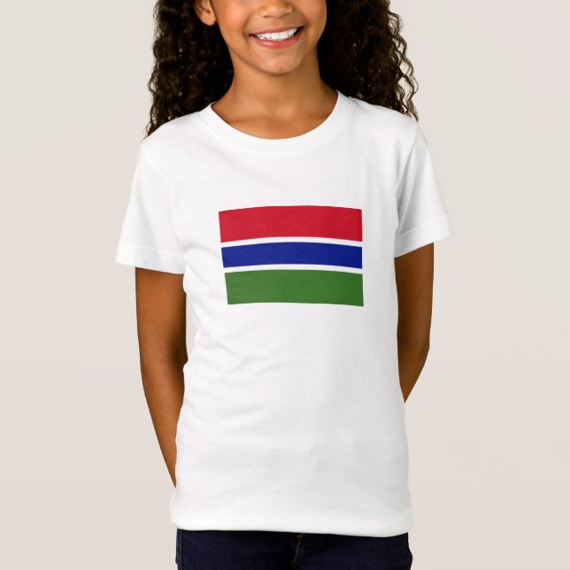 Camiseta Bandeira da Gâmbia (Frente)