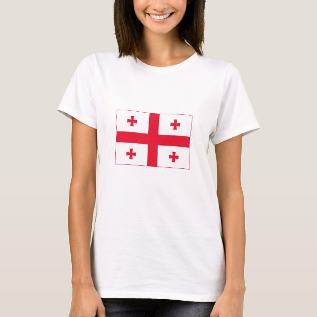Camiseta Bandeira da Geórgia (Frente)