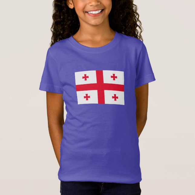 Camiseta Bandeira da Geórgia (Frente)