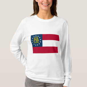 Camiseta Bandeira da Geórgia (Estado dos EUA)