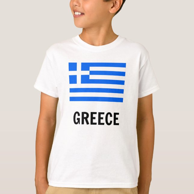 Camiseta Bandeira da Grécia (Frente)