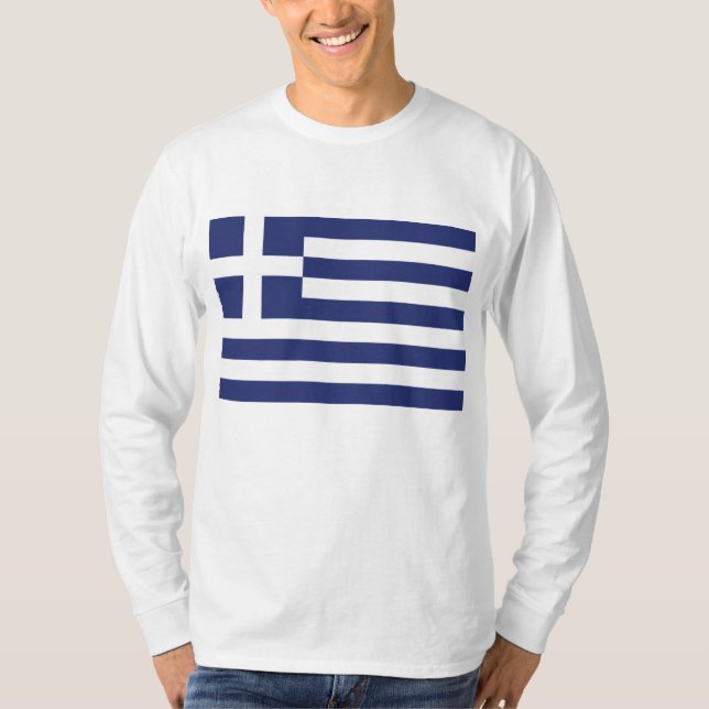 Camiseta Bandeira da Grécia (Frente)
