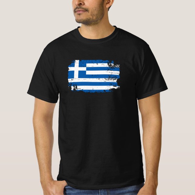 Camiseta Bandeira da Grécia (Frente)