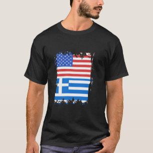 Camiseta Bandeira da Grécia Orgulho Grego América EUA Raíze