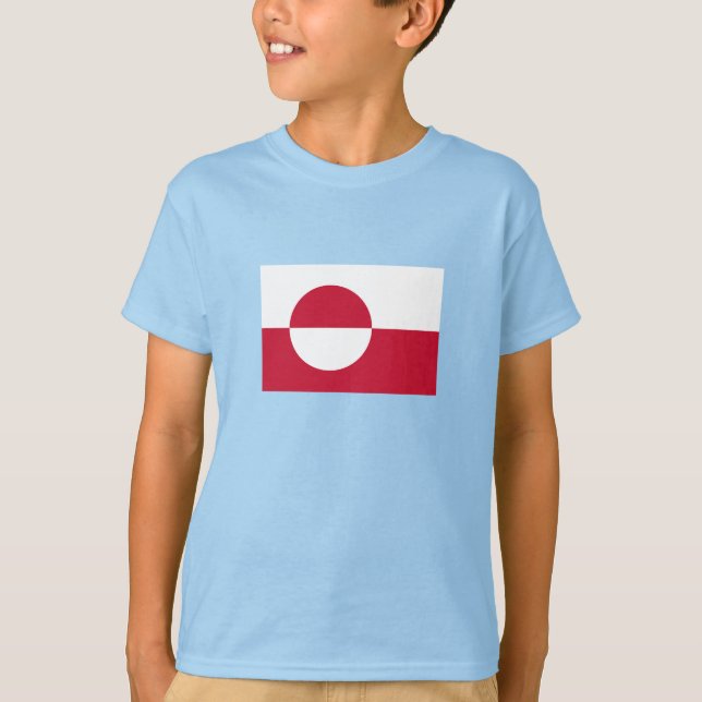 Camiseta Bandeira da Gronelândia (Frente)