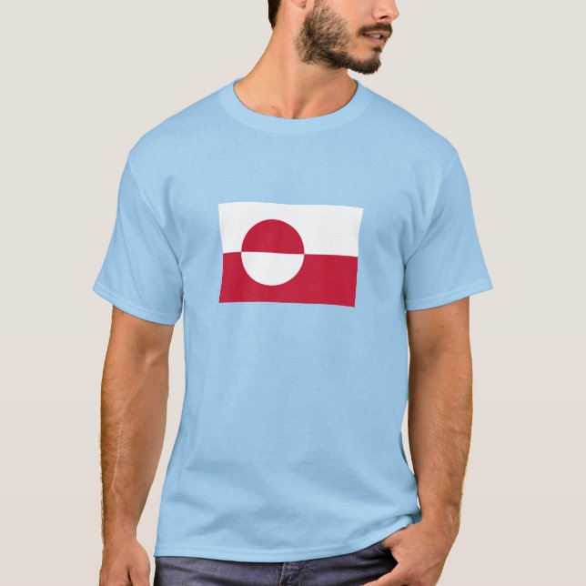 Camiseta Bandeira da Gronelândia (Frente)