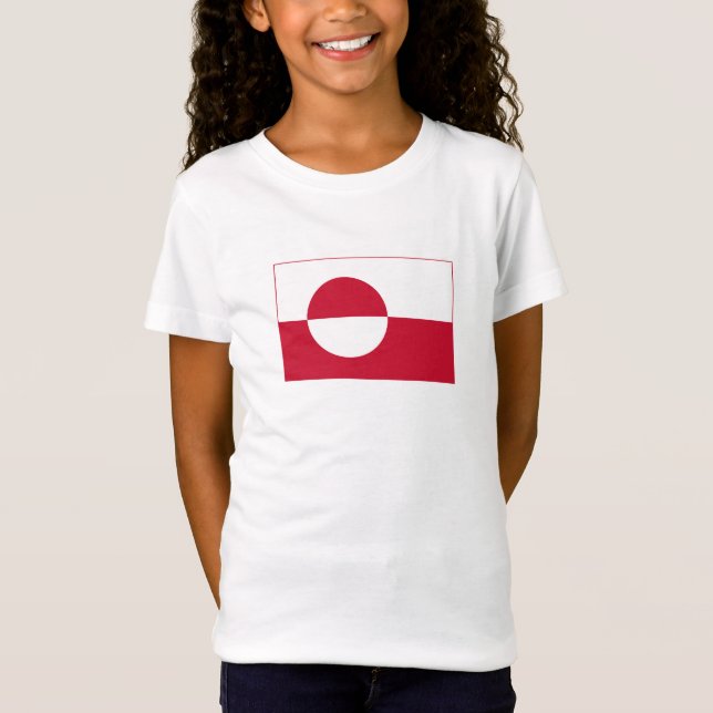 Camiseta Bandeira da Gronelândia (Frente)