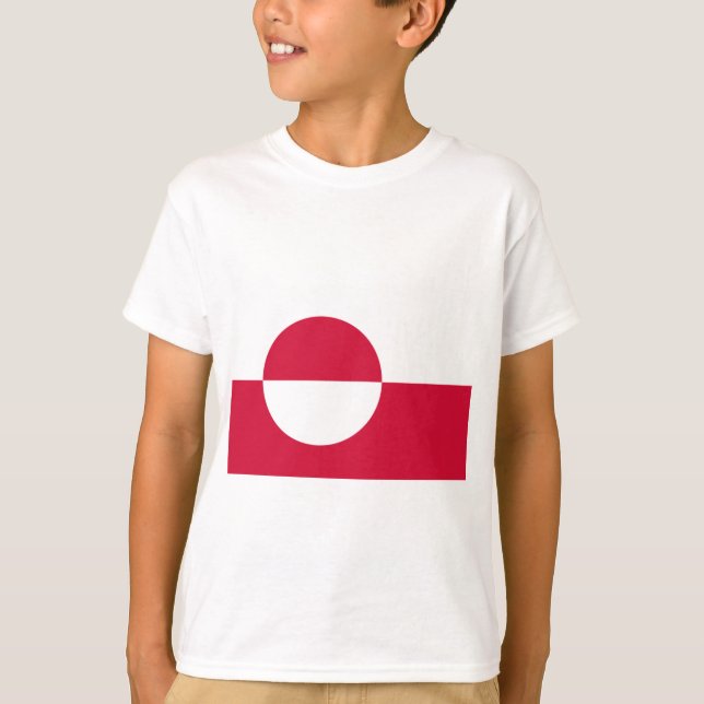Camiseta Bandeira da Gronelândia (Frente)